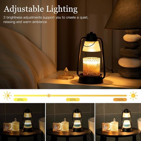 Modern Black Candle Warmer Lamp - Picture 5 of 7